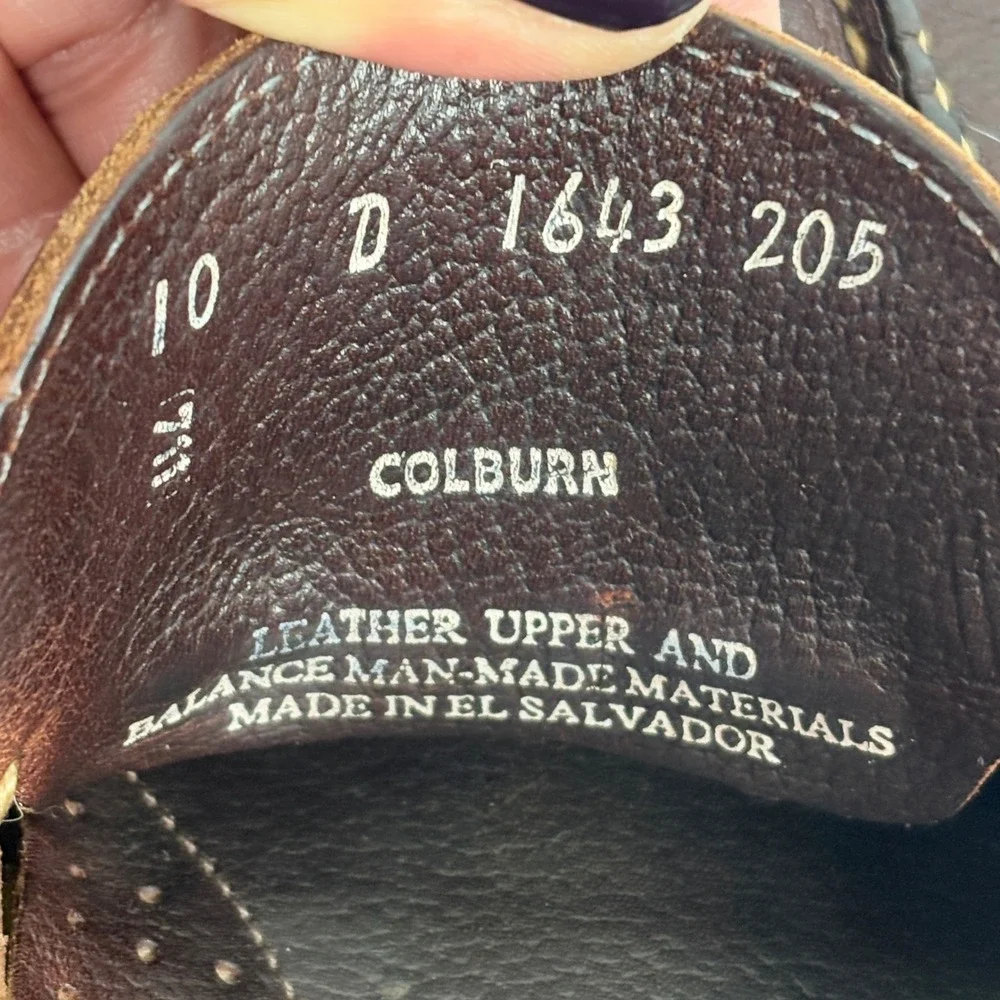 G.H. Bass Colburn Brown Leather Moccasins Boat Shoes Mens 10 D Loafers Preppy